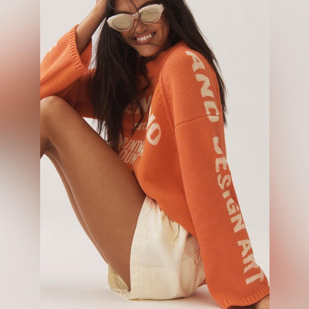 Pilcro Graphic Crew neck Sweater NWT